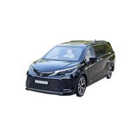 Modèle De Voiture De Course à Collectionner 1/24 pour Toyota Sena Alliage MPV Modèle De Voiture d'affaires avec Fonction Son Et Lumière Jouet Fourgon Ornements Décoration pour Chambre(Black)