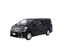 Modèle De Voiture De Course à Collectionner 1:30 pour Alphard Vellftre Mpv Alliage Simulation Jouet Voiture Modèle Adulte Collection Affichage Modèle Décoration pour Chambre(Black)