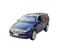 Modèle De Voiture De Course à Collectionner 1:32 pour Buick GL8 Véhicule Utilitaire MPV Alliage Moulé sous Pression Modèle Voiture Six Portes Simulation Décoration pour Chambre(Blue)