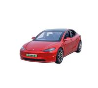 Modèle De Voiture De Course à Collectionner 1:32 pour Tesla Modèle 3 Nouvelle Version Alliage Modèle Voiture Intérieur Réaliste Tirer Arrière Jouet Décoration Décoration pour Chambre(Red)