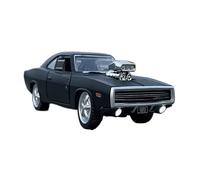 Modèle De Voiture De Course à Collectionner 1/36 pour Dodge Challenger 1970 Charger R Modèle De Voiture en Alliage Voiture Classique Rétro Supercar Véhicule Décoration pour Chambre(Black)