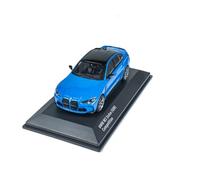 Modèle De Voiture De Course à Collectionner 1:43 pour BMW G80 M3 M Isle of Man Modèle De Voiture À L'échelle en Alliage Multicolore Berline Mini Modèle De Jouet Décoration pour Chambre(Blue)