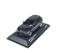 Modèle De Voiture De Course à Collectionner 1:43 pour BMW G81 M3 Touring Violet/Bleu 2023 Alliage Petite Berline Modèle De Voiture Décoration Intérieure en Métal Décoration pour Chambre(Purple)
