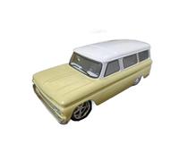 Modèle De Voiture De Course à Collectionner 1/43 pour Chevrolet Suburban 1966 Voiture Alliage Voiture Métal Moulé sous Pression À Toit Blanc À La Surprise d'un Ami Décoration pour Chambre