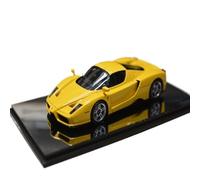 Modèle De Voiture De Course à Collectionner 1:43 pour Ferrari Enzo 2003 F60 Jaune Low-Rider Voiture De Sport Modèle De Décoration D'affichage Statique Décoration pour Chambre