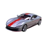 Modèle De Voiture De Course à Collectionner 1:43 pour Ferrari Roma Modèle Voiture en Résine Édition Spéciale Intérieur Rouge Roues Argentées Collection Exclusive Décoration pour Chambre