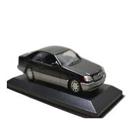 Modèle De Voiture De Course à Collectionner 1:43 pour Mercedes-Benz 600 Sec (C140) Coupé Berline Classique Noire Décoration D'entrée Voiture en Métal Décoration pour Chambre