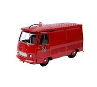 Modèle De Voiture De Course à Collectionner 1:43 pour Peugeot Fourgon J7 Camion De Pompiers Fourgon Alliage Échelle Modèle Voiture Rouge Décoration De Collection Décoration pour Chambre