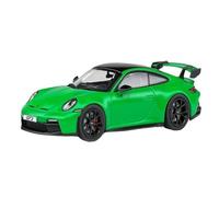 Modèle De Voiture De Course à Collectionner 1/43 pour Porsche 992 GT3 Carrera Turbo GTS Alliage Ornements Échelle Modèle Mini Collection Jouet Décoration pour Chambre(Green)