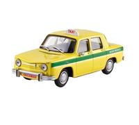 Modèle De Voiture De Course à Collectionner 1:43 pour Renault 8 Bamako 1970 Taxi Modèle Voiture Alliage Conception Entièrement Fermée Ornements Artisanaux Jaunes Décoration pour Chambre