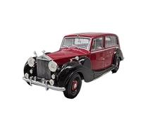 Modèle De Voiture De Course à Collectionner 1:43 pour Rolls-Royce Phantom IV + S860 Modèle Voiture en Alliage Toit Noir Et Toit Rouge Rétro Berline en Métal Décorer Décoration pour Chambre(Red B)
