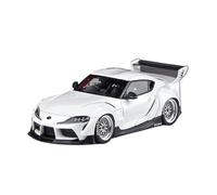 Modèle De Voiture De Course à Collectionner 1:43 pour Toyota Pandem GR Supra Ver.1 2019 Véhicule en Résine Multicolore Édition Limitée Modèle Réaliste Décoration pour Chambre(White)