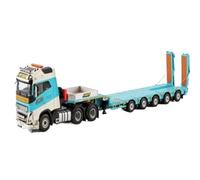 Modèle De Voiture De Course à Collectionner 1:50 pour Volvo FH5 6X4 STTL 01-4634 Remorque À Plateau en Alliage Modèle Transporteur Affichage Surprise d'anniversaire Décoration pour Chambre