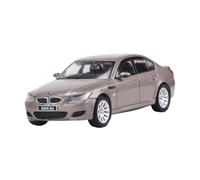 Modèle De Voiture De Course à Collectionner 1:64 pour BMW M5 (E60) Simulation Voiture Alliage Ornements Modèle De Voiture Salon Fenêtre Collection Décoration pour Chambre(Brown)