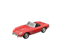 Modèle De Voiture De Course à Collectionner 1:64 pour Ferrari 250GT California Die-cast Collector's Edition Modèle De Voiture en Alliage Affichage Multicolore Décoration pour Chambre(Red)