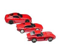 Modèle De Voiture De Course à Collectionner 1:64 pour Ferrari 250GTO 288GTO 599GTO Ensemble De Trois Voitures Ornements Réalistes Modèle De Voiture en Alliage Décoration pour Chambre