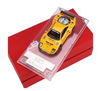Modèle De Voiture De Course à Collectionner 1:64 pour Ferrari F40 Supercar LBWK Version Couvercle Ouvert Modifié Ornements Moulés sous Pression Voiture Décoration pour Chambre(Yellow)
