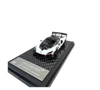 Modèle De Voiture De Course à Collectionner 1:64 pour McLaren Senna GTR Senna Alliage Supercar Modèle De Voiture Noir Aileron Arrière Exposition D'affichage Décoration pour Chambre