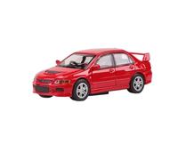 Modèle De Voiture De Course à Collectionner 1:64 pour Mitsubishi Lancer Evo 9e Génération Édition Collector Modèle De Voiture en Alliage Décoration À Petite Échelle Décoration pour Chambre(Red B)