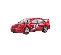 Modèle De Voiture De Course à Collectionner 1:64 pour Mitsubishi Lancer Evo 9e Génération Édition Collector Modèle De Voiture en Alliage Décoration À Petite Échelle Décoration pour Chambre(Red)