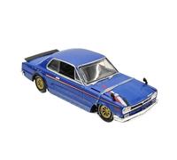 Modèle De Voiture De Course à Collectionner 1/64 pour Nissan GT-R Mini Modèle Voiture Alliage Collection À Domicile Affichage Couvercle Avant Peut Être Ouvert 1974 Décoration pour Chambre
