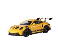 Modèle De Voiture De Course à Collectionner 1:64 pour Porsche 911 GT3RS Mini Modèle Voiture en Alliage Modèle Miniature Collection Affichage Décoration Sportive Décoration pour Chambre(Yellow)