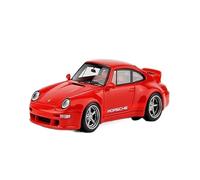Modèle De Voiture De Course à Collectionner 1:64 pour Porsche 993 RWB 400R Modèle De Voiture Supercar en Résine Rouge Et Blanche Modèle en Édition Limitée Décoration pour Chambre(Red)