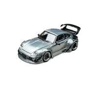 Modèle De Voiture De Course à Collectionner 1:64 pour Porsche 993 RWB Rotana Version Modifiée Modèle De Voiture De Supercar en Alliage pour Jouet pour Adultes Décoration pour Chambre(Silver B)