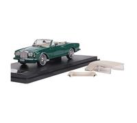 Modèle De Voiture De Course à Collectionner 1:64 pour Rolls-Royce Corniche IV Cabriolet Voiture Classique Rétro Alliage Voiture Version Capote Modèle À L'échelle Décoration pour Chambre(Green)
