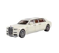 Modèle De Voiture De Course à Collectionner 1:64 pour Rolls-Royce Phantom VII 8e Génération Extended Edition Modèle Alliage Moulé sous Pression Collectionneur comme Décoration pour Chambre(White)