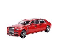 Modèle De Voiture De Course à Collectionner 1:64 pour Rolls-Royce Phantom VII 8e Génération Extended Edition Modèle Alliage Moulé sous Pression Collectionneur comme Décoration pour Chambre(Red)