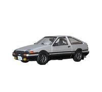 Modèle De Voiture De Course à Collectionner 1:64 pour Toyota AE86 Initial D Roue Noire Roue Argentée Modèle De Voiture en Alliage Noir Jouet De Voiture De Sport Décoration pour Chambre(Gray A)