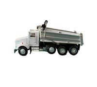 Modèle De Voiture De Course à Collectionner 1/64 pour Vanguard Kenworth T800 Camion Remorque Godet Hayon Relevable Toit Ouvrable Jouet Mobile Décoration pour Chambre(White)