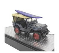 Modèle De Voiture De Course à Collectionner 1:64 pour Willys MB Jeep Modèle Voiture Alliage Véhicule Rare Moulé Pression Affichage Décorations pour La Maison 1944 Décoration pour Chambre