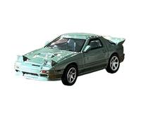Modèle De Voiture De Course à Collectionner 1/87 pour Mazda FC3s Version Film Voiture Miniature en Alliage Modèle De Voiture Multicolore Mode Véhicule Décoration pour Chambre(Green)