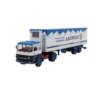 Modèle De Voiture De Course à Collectionner Camion Porte-conteneurs La Chaîne du Froid Saviem PS30 1977 Modèle en Alliage Moulé sous Pression Échelle Statique 1:43 Décoration pour Chambre