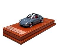 Modèle De Voiture De Course à Collectionner Modèle De Simulation De Véhicule Porsche Singer Targa Gris Ciment À L'échelle 1:64 Collection Bibliothèques D'intérieur Décoration pour Chambre