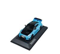 Modèle De Voiture De Course à Collectionner Modèle De Supercar Alliage Vert Et Bleu pour Nissan GTR35 Lbwk Silhouette Échelle 1:43 Jouet Moulé Pression Décoration Décoration pour Chambre
