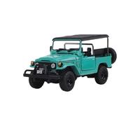 Modèle De Voiture De Course à Collectionner Modèle De Véhicule Tout-Terrain De Simulation Décoration pour Toyota Land Cruiser FJ40 Version À Couvercle Ouvert 1:64 Décoration pour Chambre