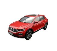 Modèle De Voiture De Course à Collectionner Modèle De Véhicule Tout-Terrain Urbain en Alliage FAW VW T-ROC 280STI 2018 Ornement Souvenir Échelle 1:18 Décoration pour Chambre(Red)