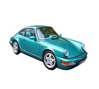 Modèle De Voiture De Course à Collectionner Modèle De Voiture Alliage Réaliste pour Porsche 911 Carrera4 1/18 Ornements Métalliques Multicolores À Portes Ouvrables Décoration pour Chambre(Green)