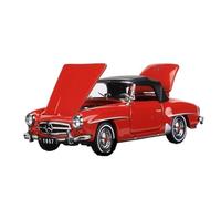 Modèle De Voiture De Course à Collectionner Modèle De Voiture Classique Alliage Moulé Mercedes Benz 190SL 1957 À L'échelle 1:64 avec Capots Avant Et Arrière Ouverts Décoration pour Chambre