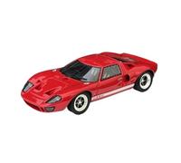 Modèle De Voiture De Course à Collectionner Modèle De Voiture Collection Résine Ford GT40 MK I À L'échelle 1:64 Ornement Rétro Mini Véhicule Jouet Affichage Fête Décoration pour Chambre(Red)