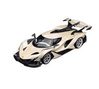 Modèle De Voiture De Course à Collectionner Modèle De Voiture De Collection Classique en Résine Blanche Nacrée Apollo IE Helios 1:18 Décoration pour Chambre