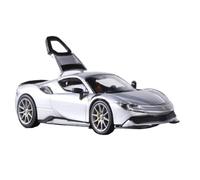 Modèle De Voiture De Course à Collectionner Modèle De Voiture De Sport en Alliage Ferrari SF90 À L'échelle 1:64 avec Capot Arrière Ouvert Décoration pour Chambre