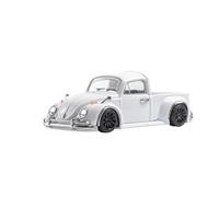 Modèle De Voiture De Course à Collectionner Modèle De Voiture en Alliage À L'échelle 1:64 pour Volkswagen Beetle Pickup Pièce Décorative Pouvant Être Poussée Décoration pour Chambre(White)