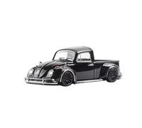 Modèle De Voiture De Course à Collectionner Modèle De Voiture en Alliage À L'échelle 1:64 pour Volkswagen Beetle Pickup Pièce Décorative Pouvant Être Poussée Décoration pour Chambre(Black)