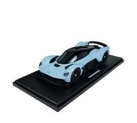Modèle De Voiture De Course à Collectionner Modèle De Voiture en Alliage Aston Martin Valkyrie Blue 2023 À L'échelle 1:18 Mini-décoration Véhicule De Supercar Bleu Décoration pour Chambre