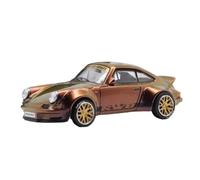 Modèle De Voiture De Course à Collectionner Modèle De Voiture en Alliage De Décoration pour Porsche 911 930 993 RWB MC Échelle 1:64 Modèles De Jouets Multicolores Décoration pour Chambre(Brass)