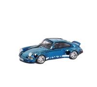 Modèle De Voiture De Course à Collectionner Modèle De Voiture en Alliage De Décoration pour Porsche 911 930 993 RWB MC Échelle 1:64 Modèles De Jouets Multicolores Décoration pour Chambre(Blue)